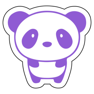 Little Panda Sticker (Lavender)